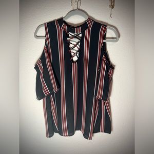 Project Runway Open Shoulder Blouse